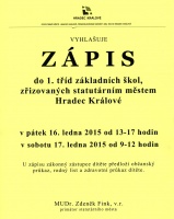 Zápis do 1. tříd 2015