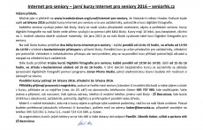 Jarní počítačové kurzy pro seniory na Bezručce
