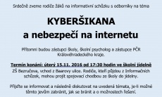 KYBERŠIKANA  a nebezpečí na internetu