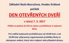 Den otevřených dveří 7. 3. 2017