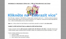 Zápis do 1. tříd 2017/18