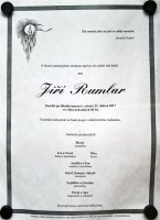 Zemřel Jiří Rumlar, první ředitel školy