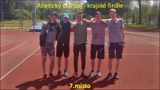 7. místo na krajském finále atletický čtyřboj