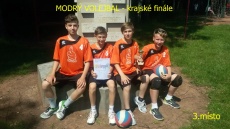 Bronz z krajského finále v modrém volejbalu