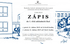 Zápis do 1. tříd základních škol 2019