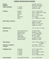 Termíny pro školní rok 2019/2020