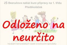 Kurz přípravy na 1. třídu - Předškoláček