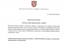 Přijímačky - změna termínu pro zápisový lístek